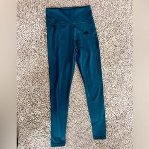 Small Women’s Adidas Aeroready High-waist Teal Leggings